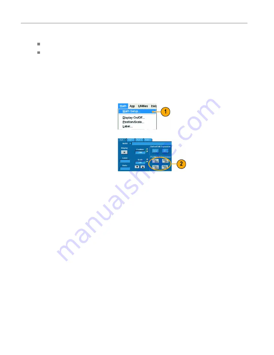 Tektronix TDS6000B Series Quick Start User Manual Download Page 68