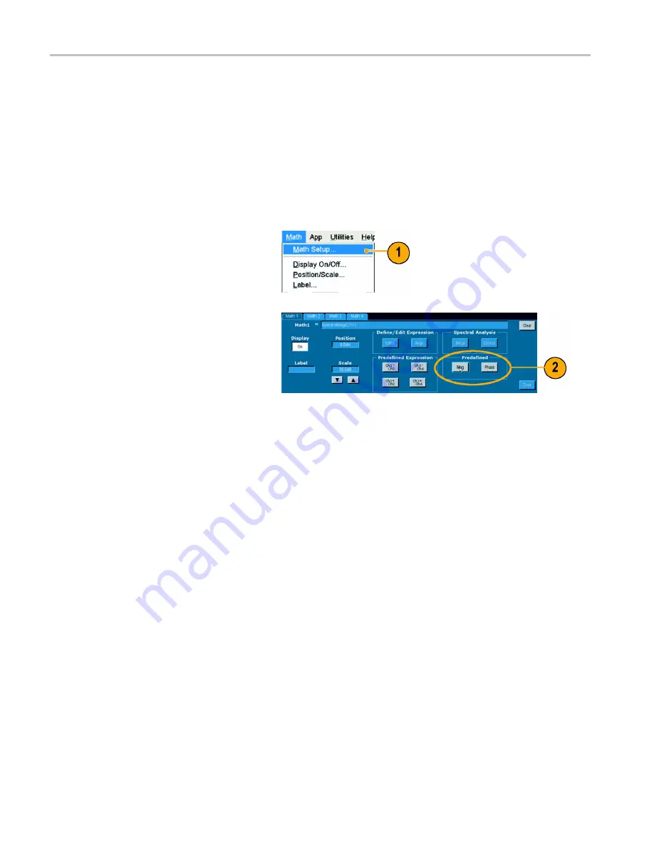 Tektronix TDS6000B Series Quick Start User Manual Download Page 72