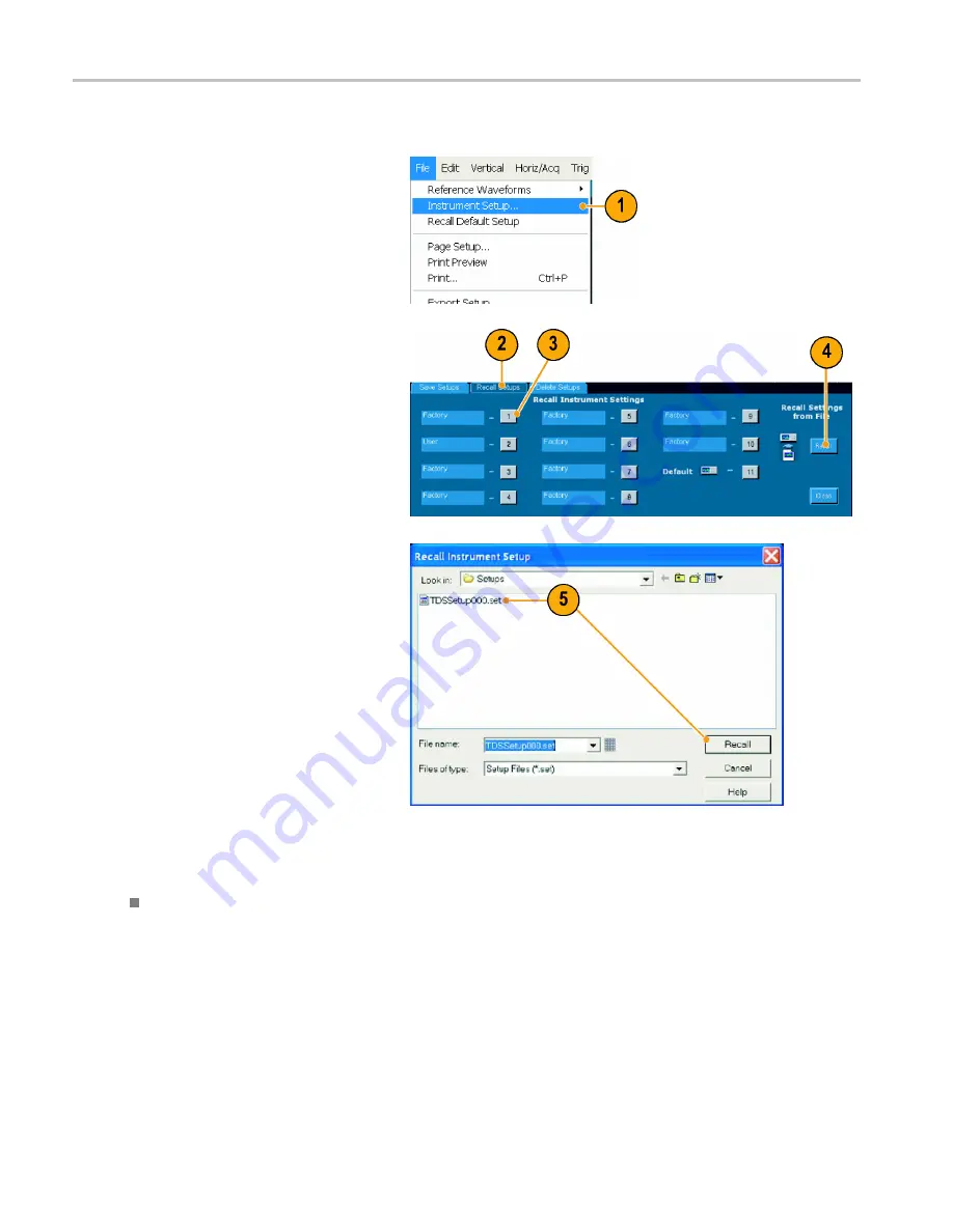 Tektronix TDS6000B Series Quick Start User Manual Download Page 88