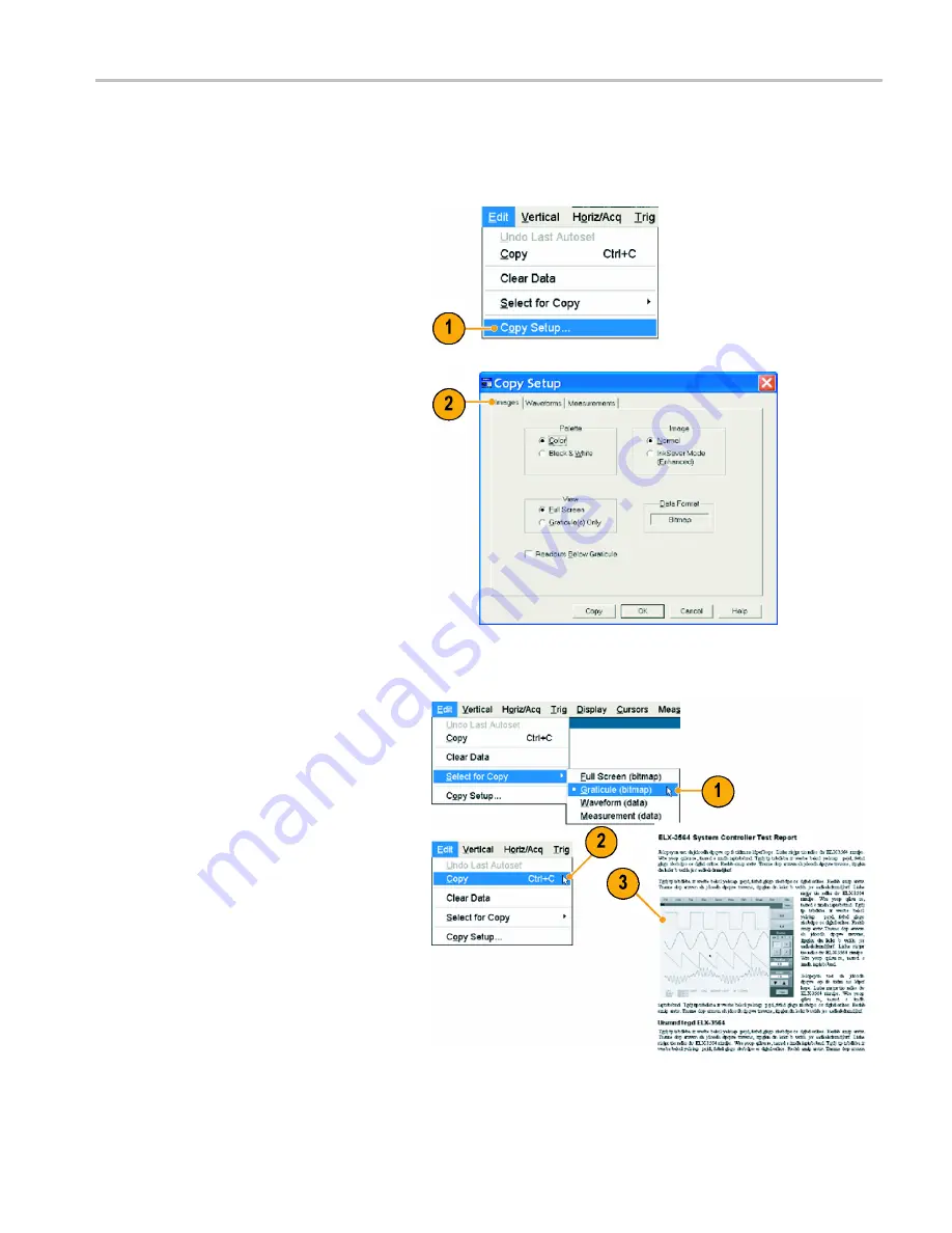 Tektronix TDS6000B Series Quick Start User Manual Download Page 91