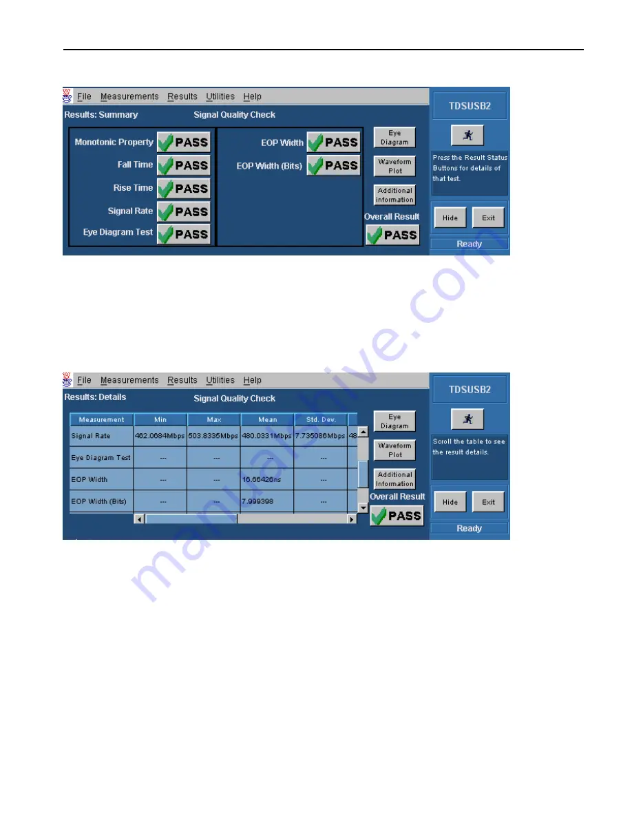 Tektronix TDSUSB2 Manual Download Page 112