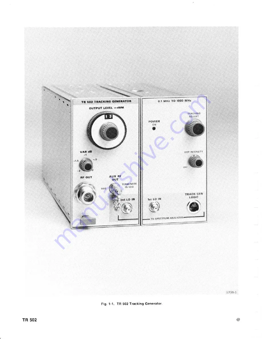 Tektronix TR 502 Instruction Manual Download Page 5