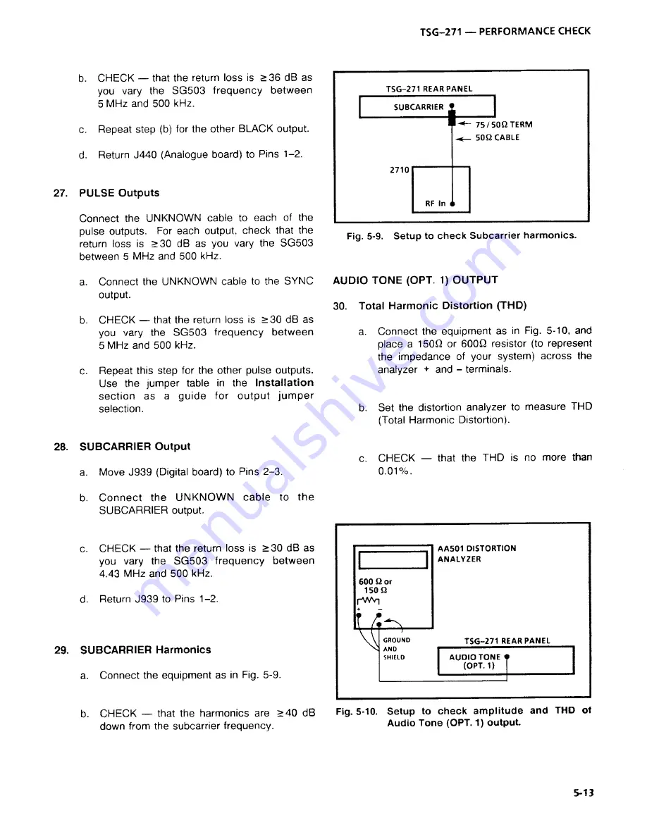 Tektronix TSG-271 Скачать руководство пользователя страница 73