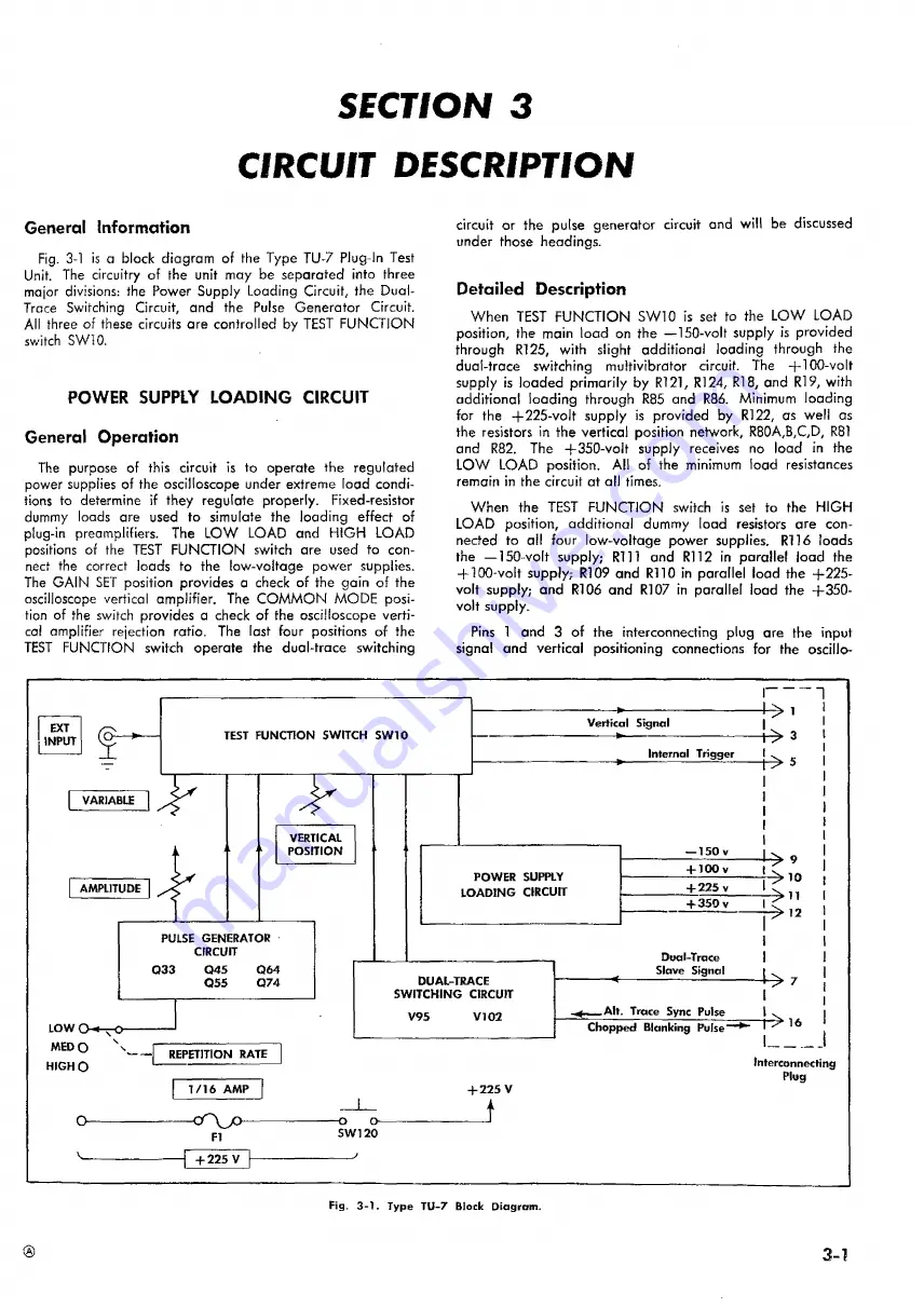 Tektronix TU-7 Instruction Manual Download Page 11