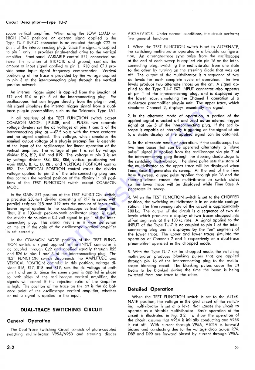 Tektronix TU-7 Instruction Manual Download Page 12