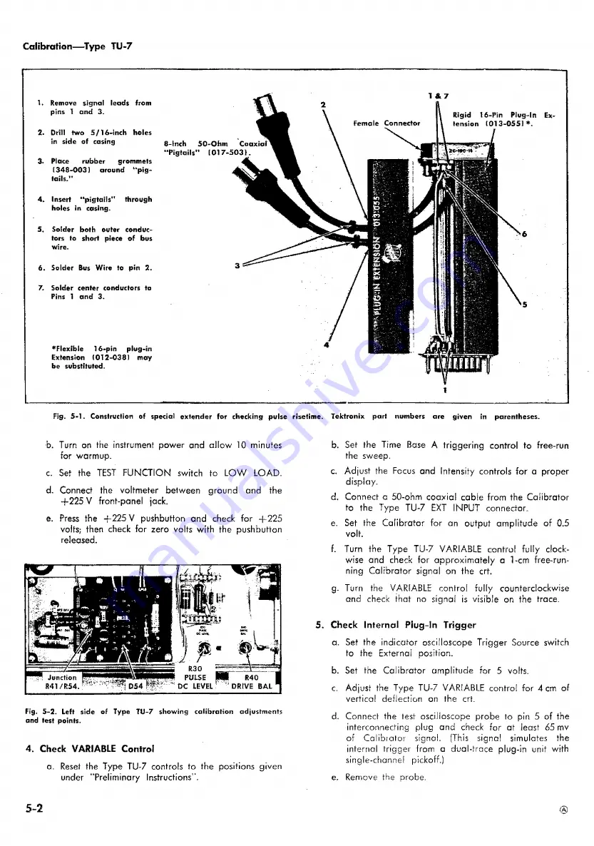 Tektronix TU-7 Скачать руководство пользователя страница 25