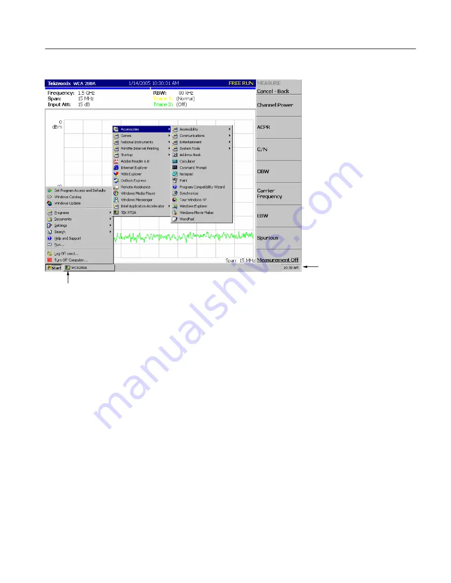 Tektronix WCA200A Скачать руководство пользователя страница 85