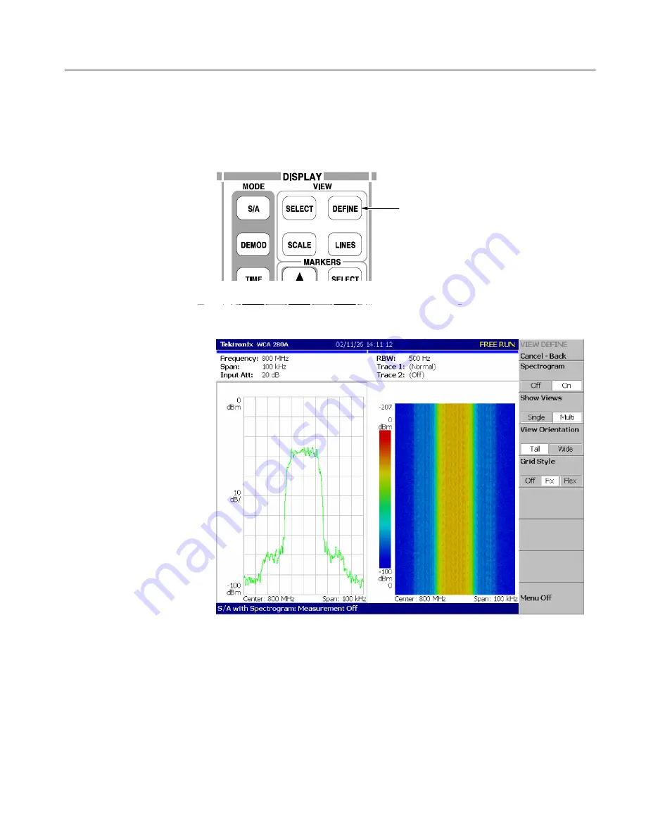 Tektronix WCA200A Скачать руководство пользователя страница 111