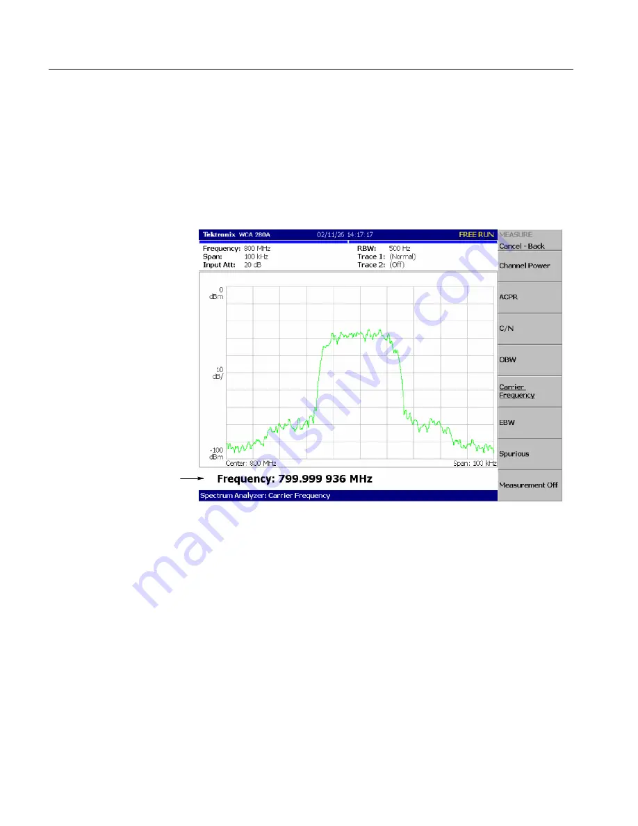 Tektronix WCA200A Скачать руководство пользователя страница 116