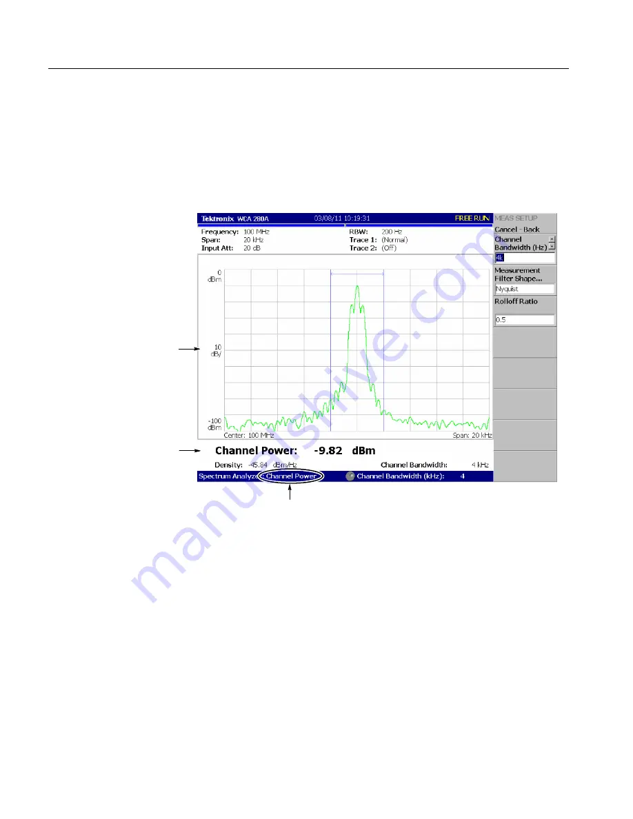 Tektronix WCA200A User Manual Download Page 128