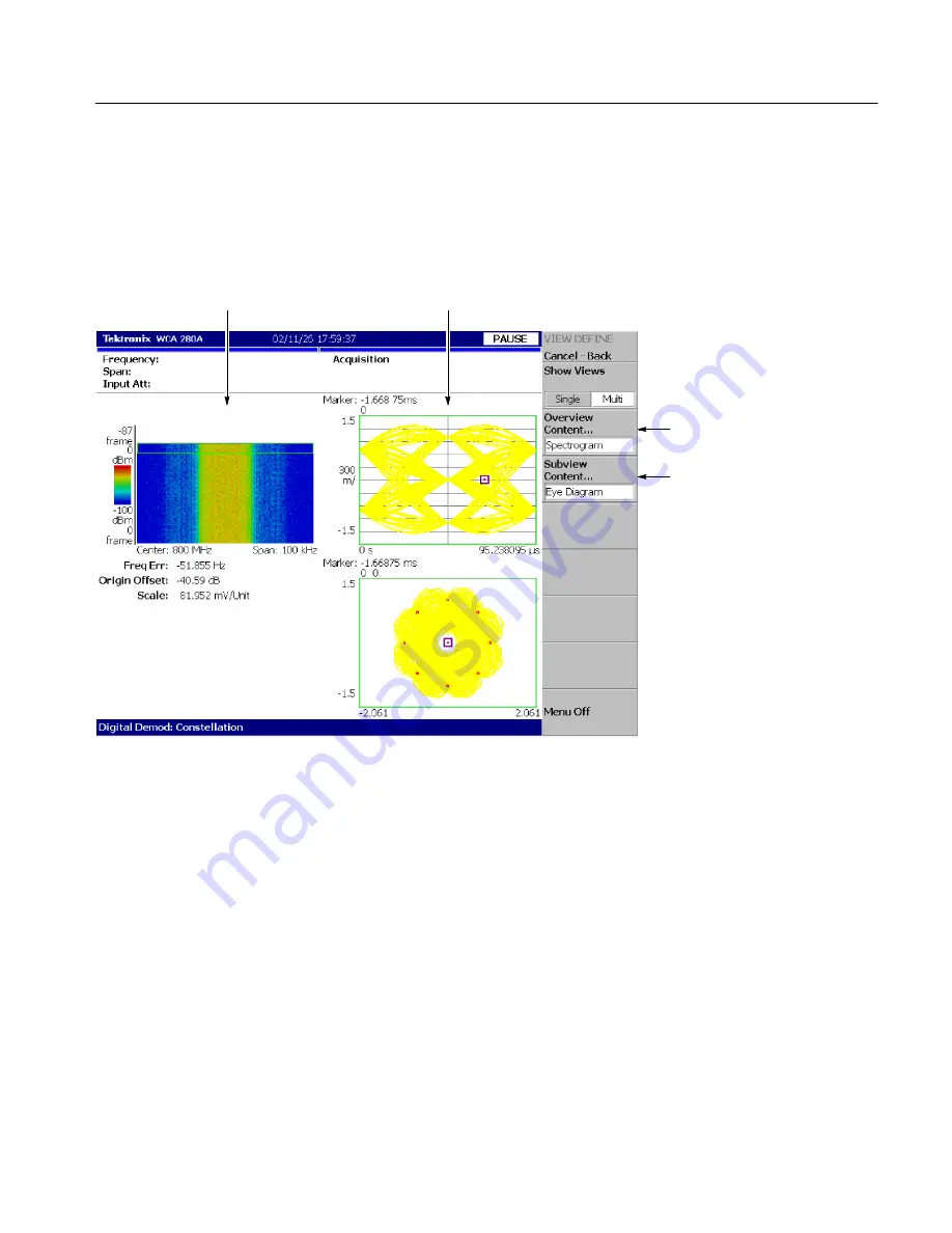 Tektronix WCA200A Скачать руководство пользователя страница 161