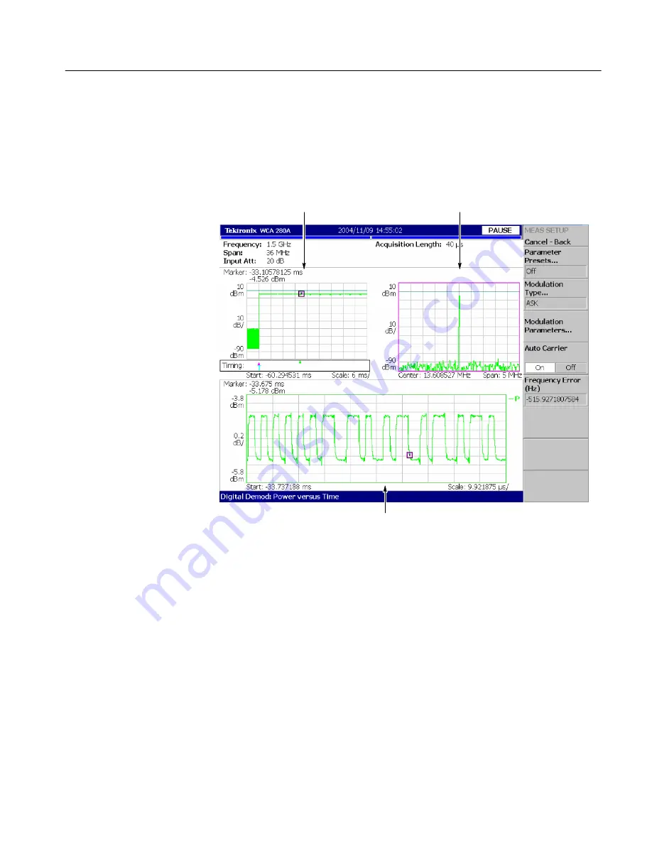 Tektronix WCA200A Скачать руководство пользователя страница 179