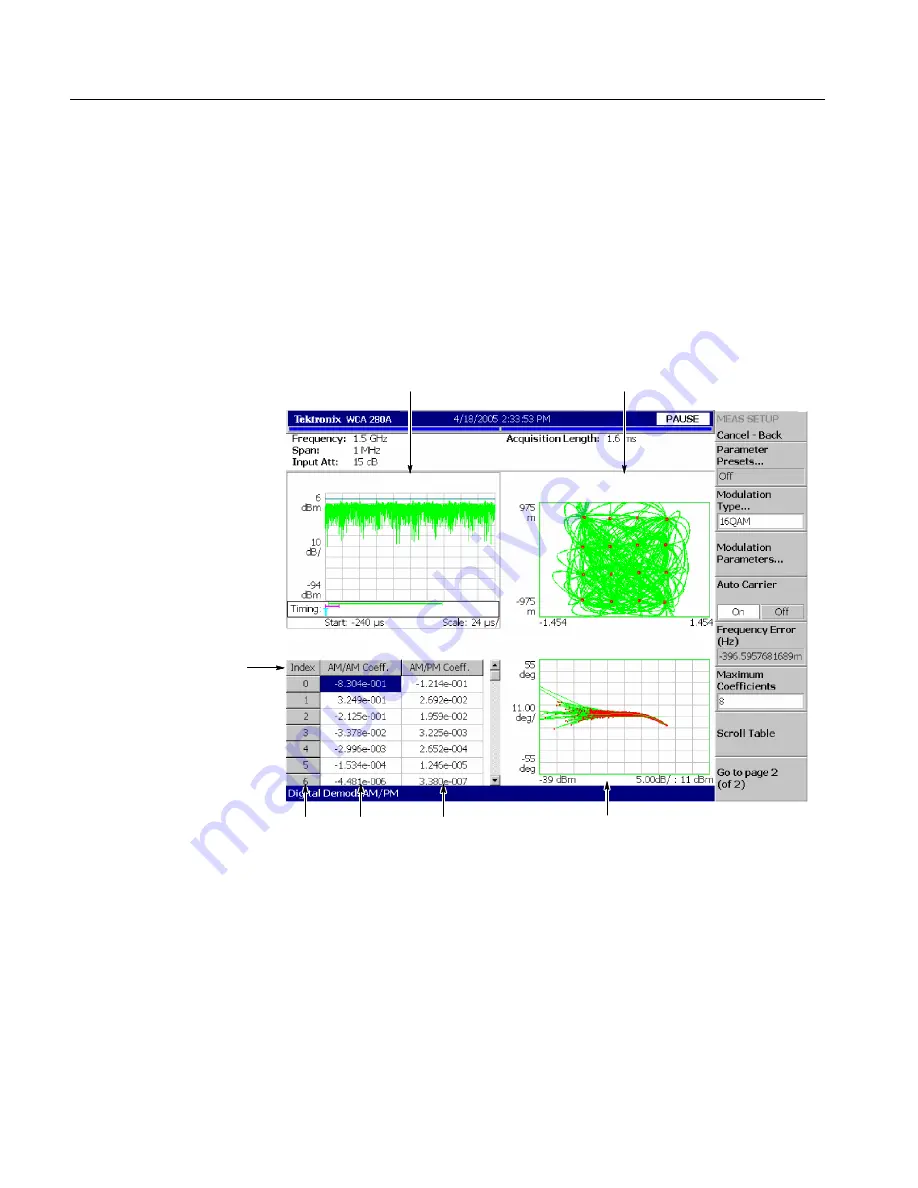 Tektronix WCA200A Скачать руководство пользователя страница 184