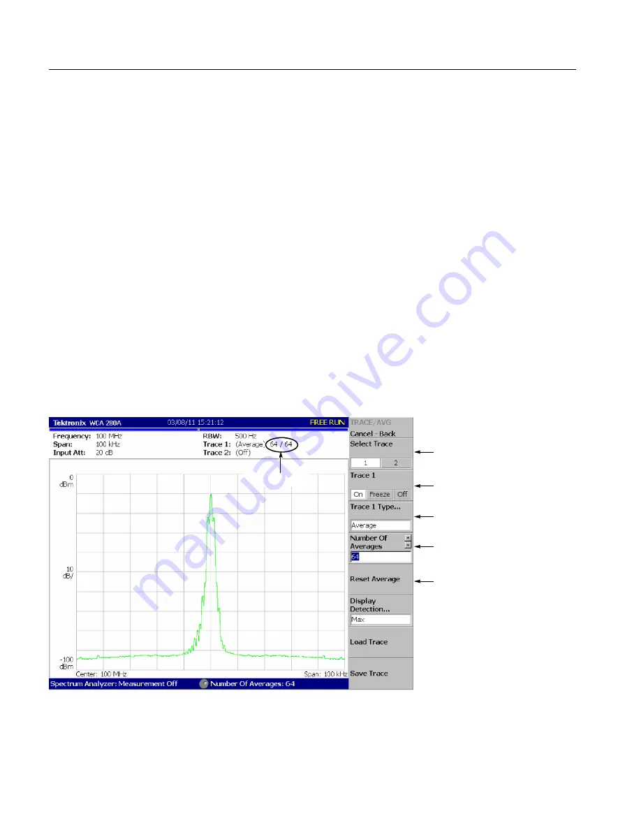 Tektronix WCA200A User Manual Download Page 314