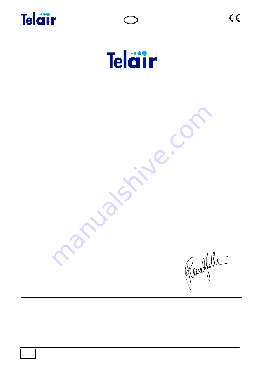 Telair ENERGY 4010B User'S Operating Instruction And Installation Manual Download Page 4