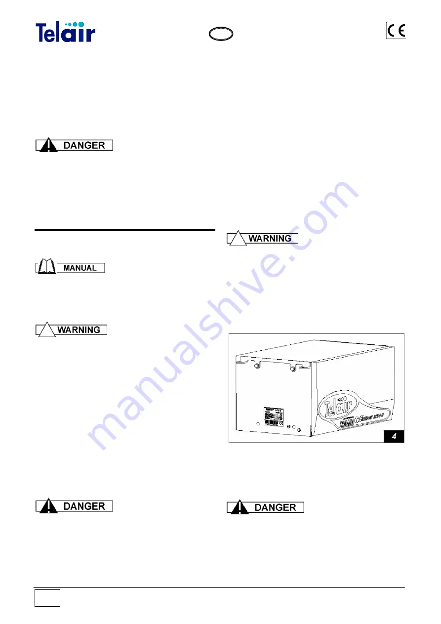 Telair ENERGY 4010B User'S Operating Instruction And Installation Manual Download Page 8