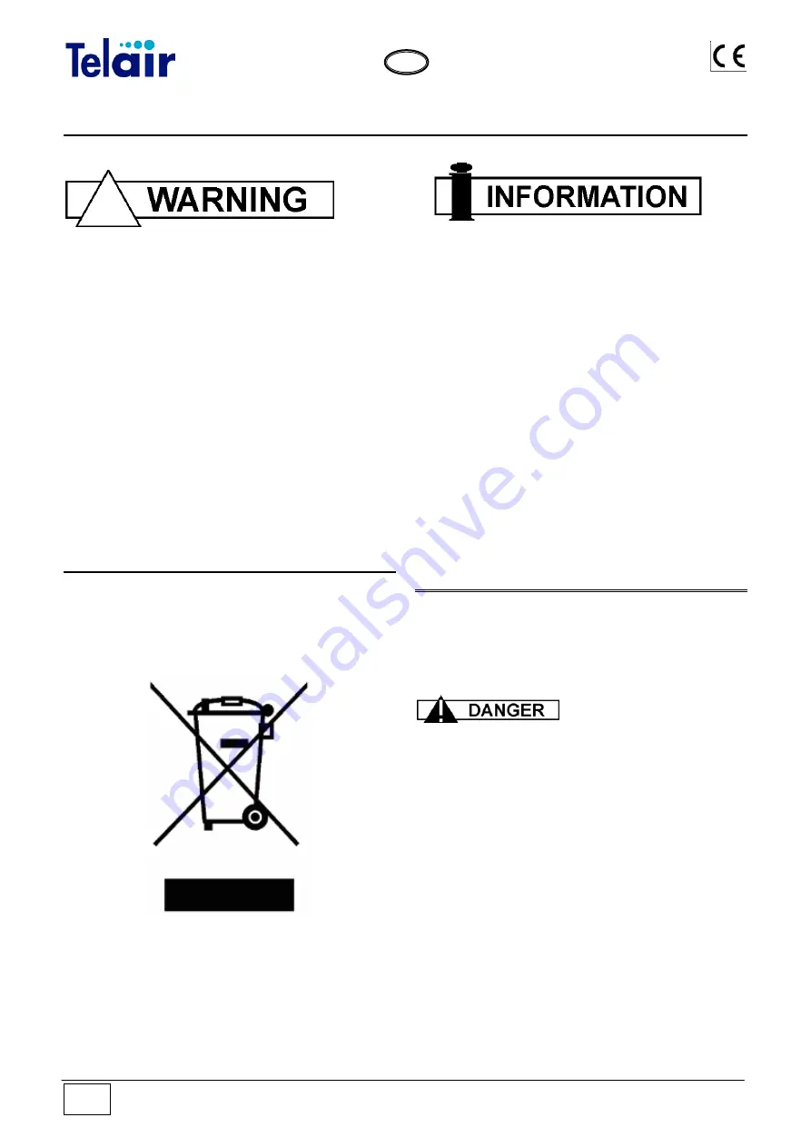 Telair ENERGY 4010B User'S Operating Instruction And Installation Manual Download Page 24