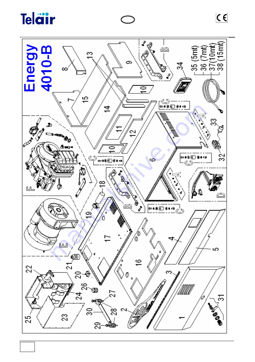 Telair ENERGY 4010B User'S Operating Instruction And Installation Manual Download Page 28