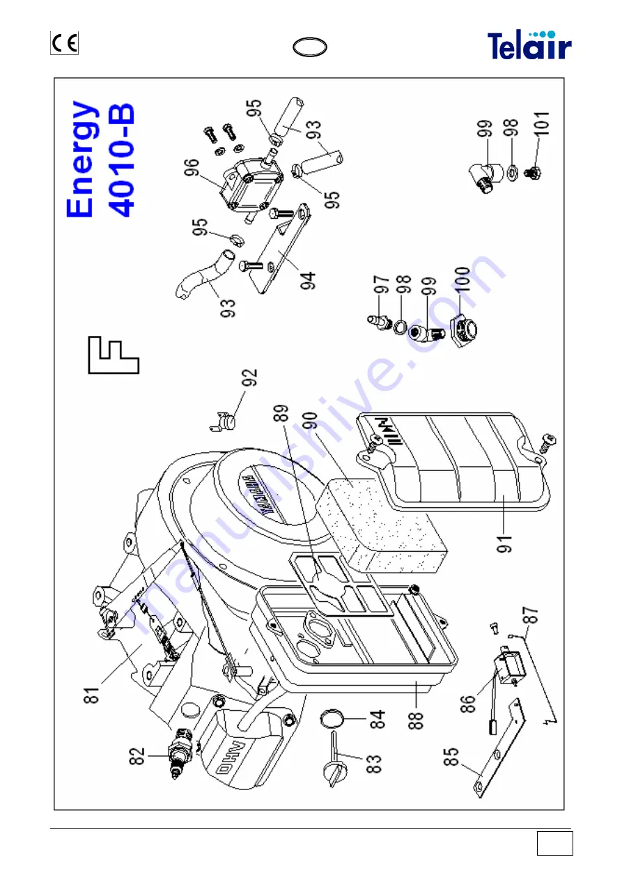 Telair ENERGY 4010B User'S Operating Instruction And Installation Manual Download Page 31