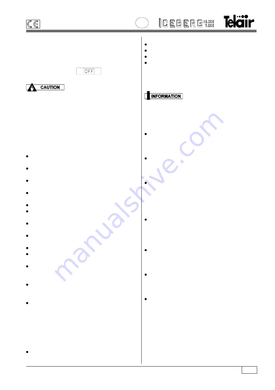 Telair Iceberg 12000 Скачать руководство пользователя страница 13
