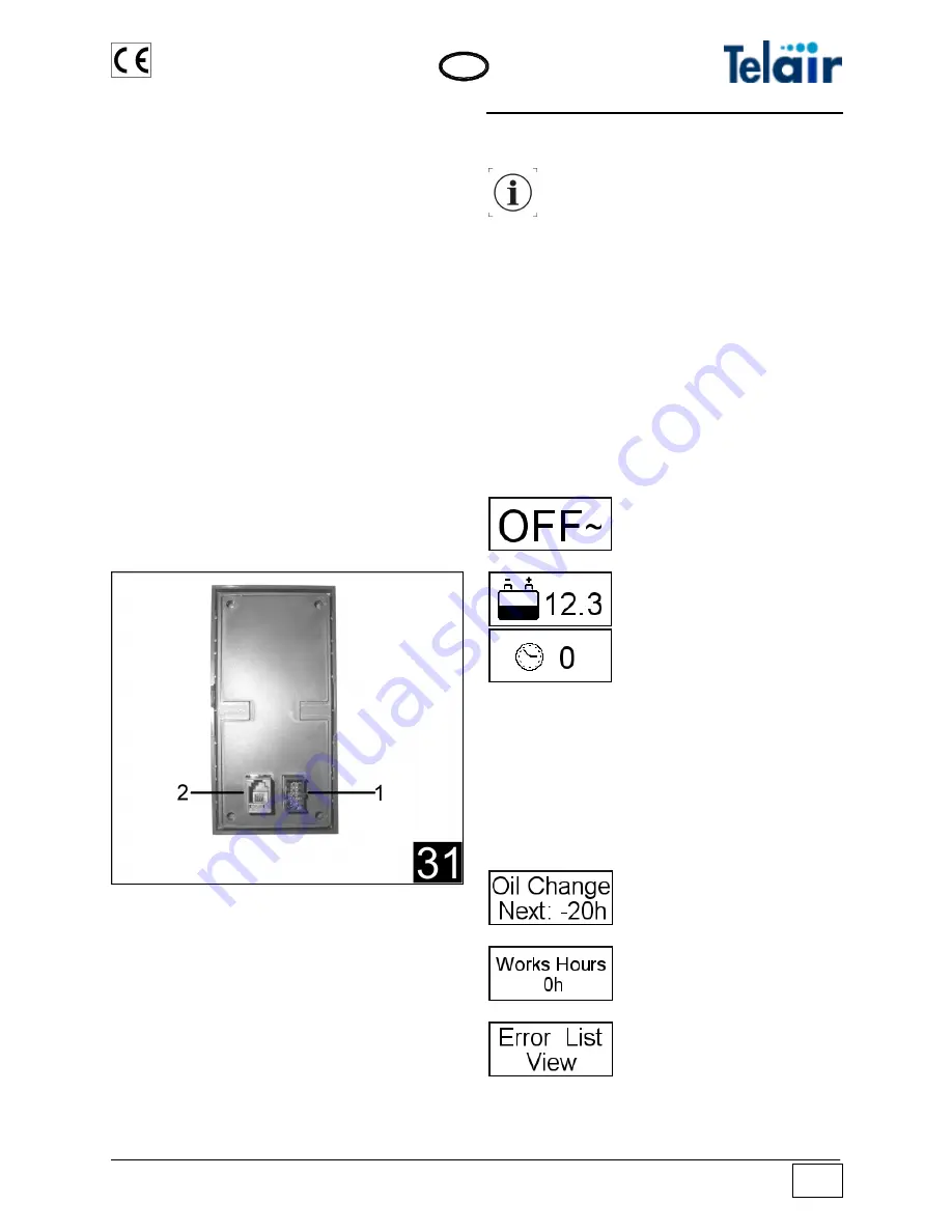 Telair TIG 3000D Use And Maintenance Manual And Instructions For Installation Download Page 19