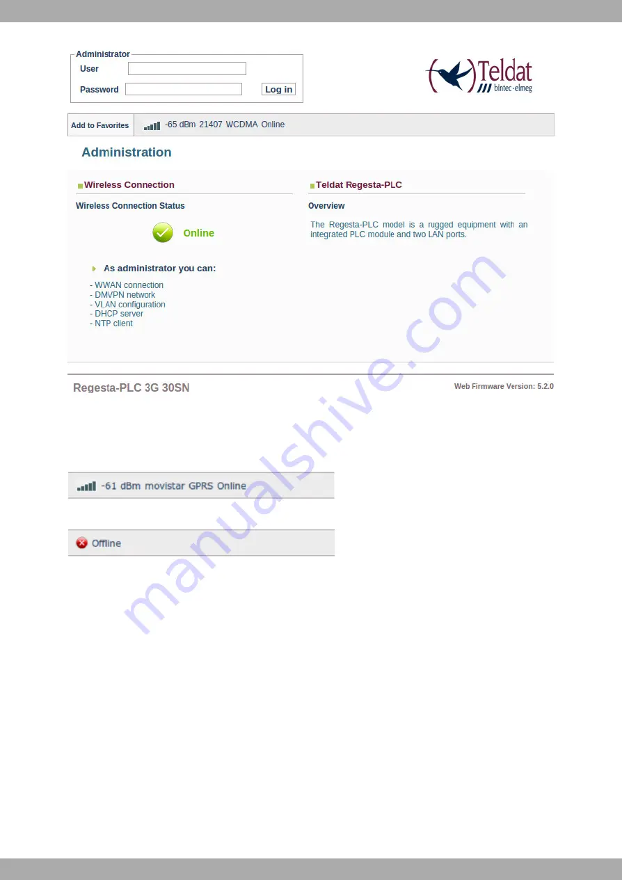 Teldat Regesta-PLC Manual Download Page 7