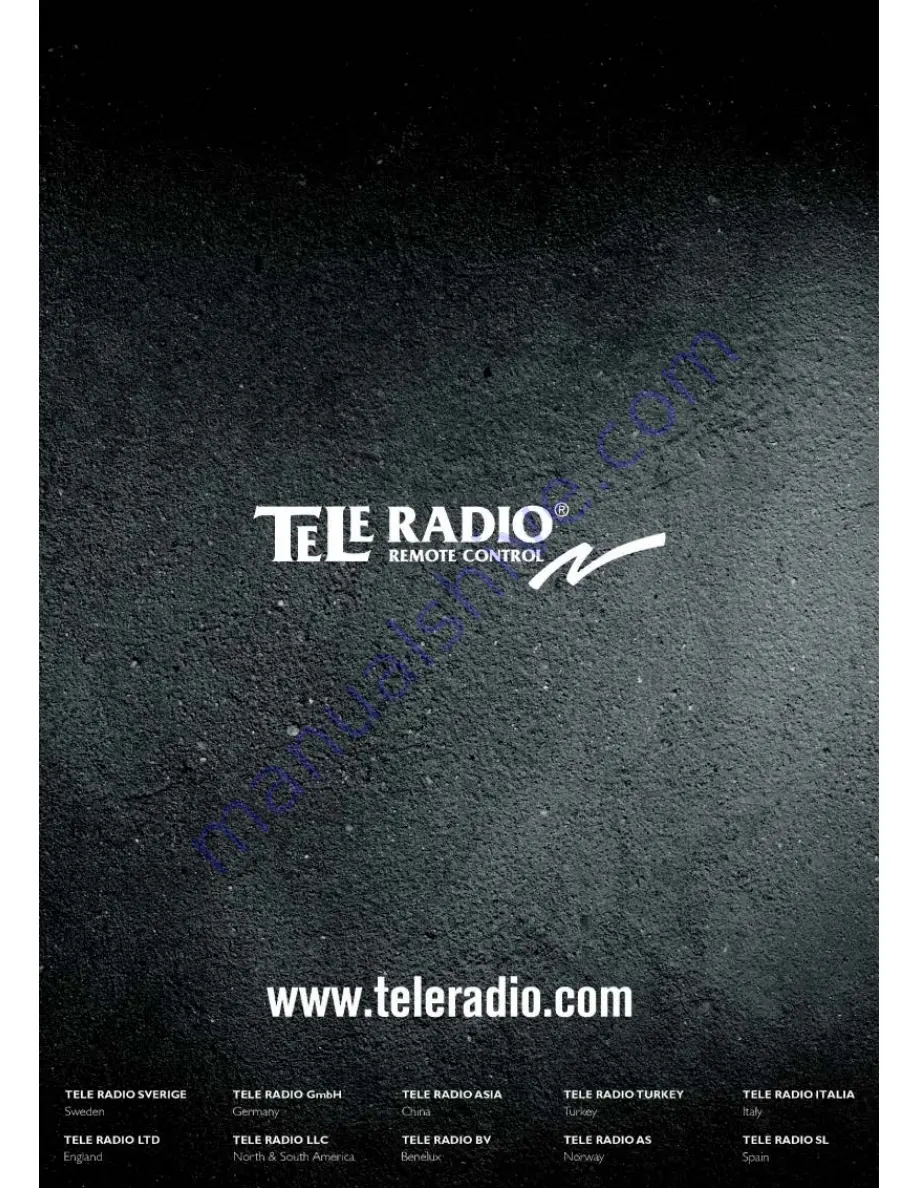 Tele Radio TG-R4-26 Installation Instructions Manual Download Page 66