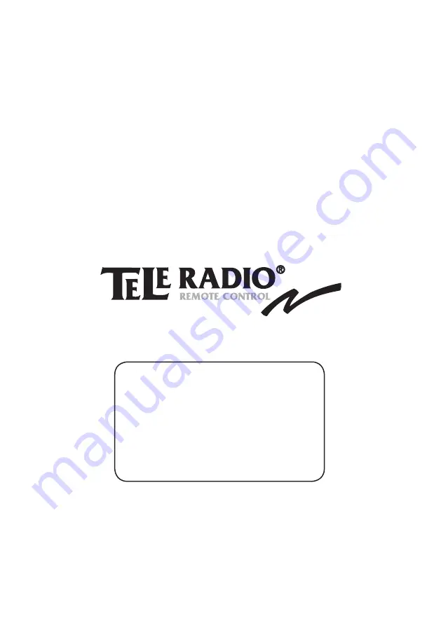 Tele Radio Tiger Shark Manual And Installation Instructions Download Page 60