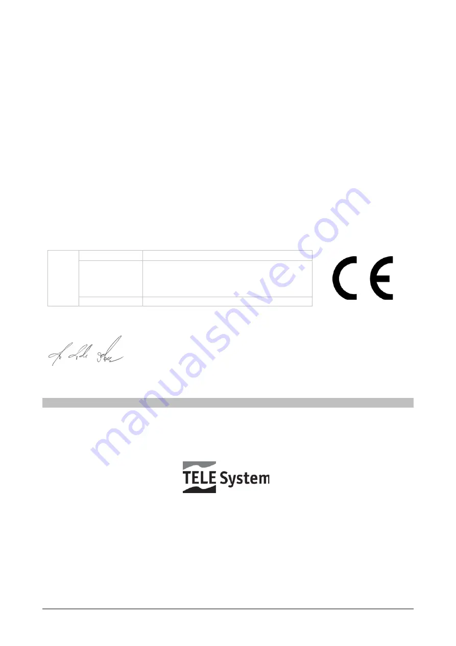 Tele System 21005313 User Manual Download Page 40