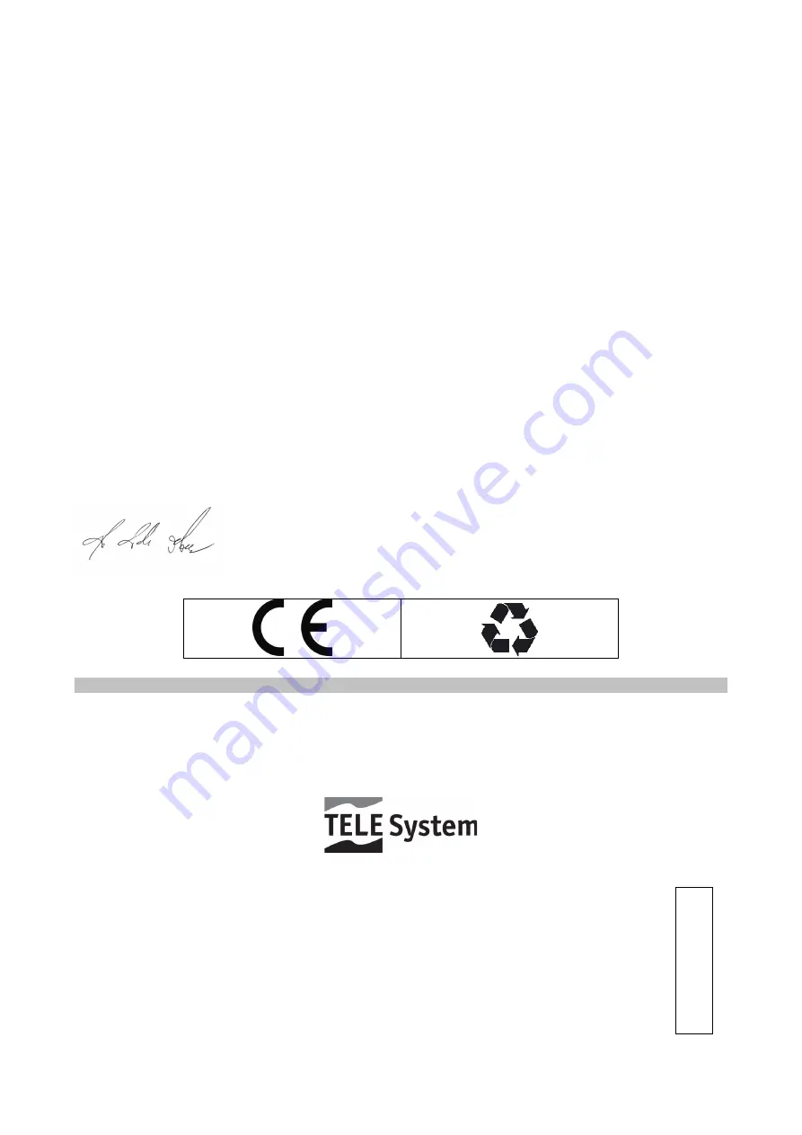 Tele System Semplice Скачать руководство пользователя страница 48