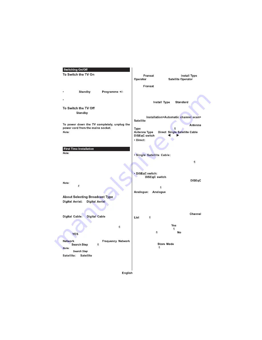 Teleco TSV20D Operating Instruction Download Page 9