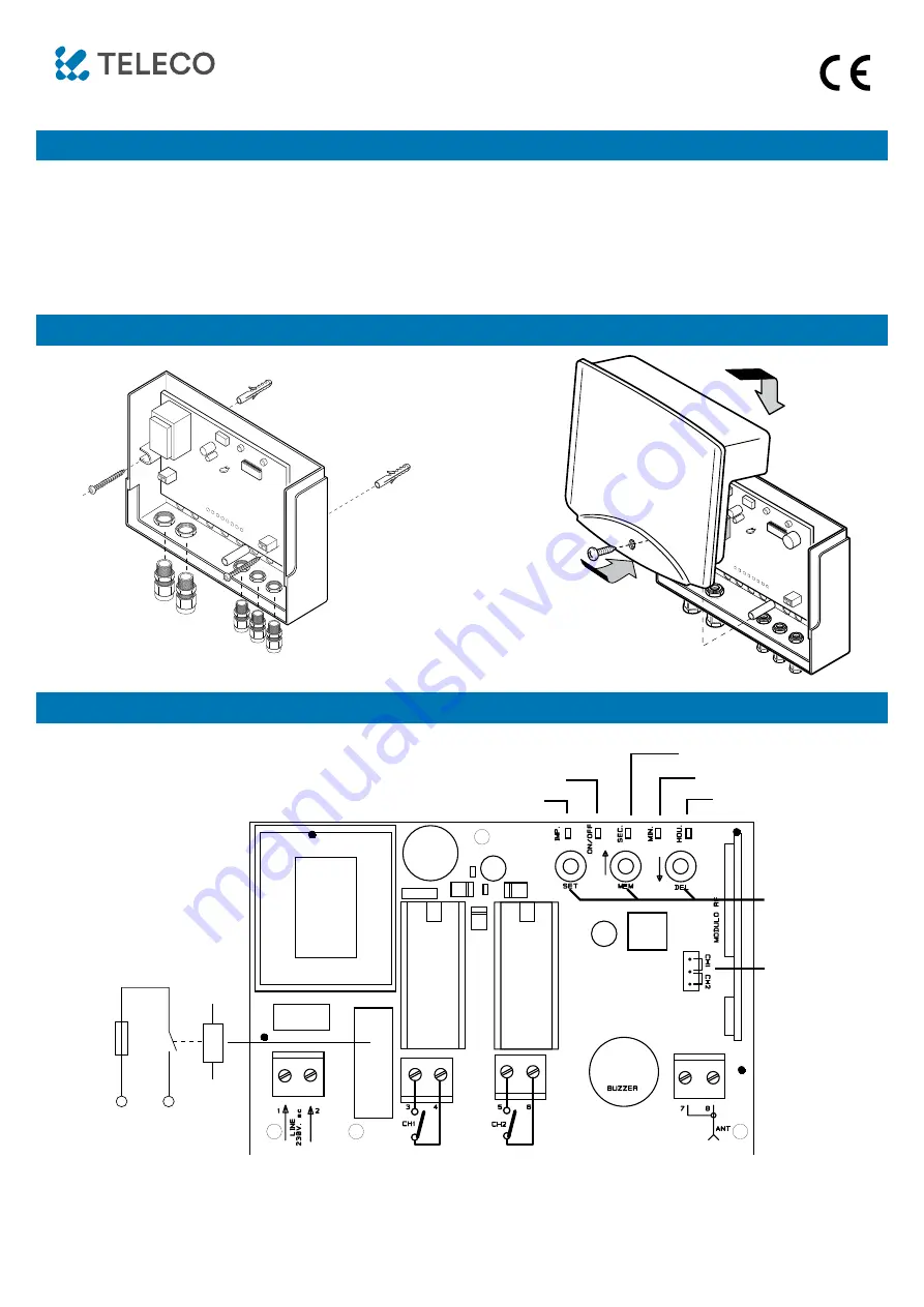 Teleco TVRCL868A02 Manual Download Page 1