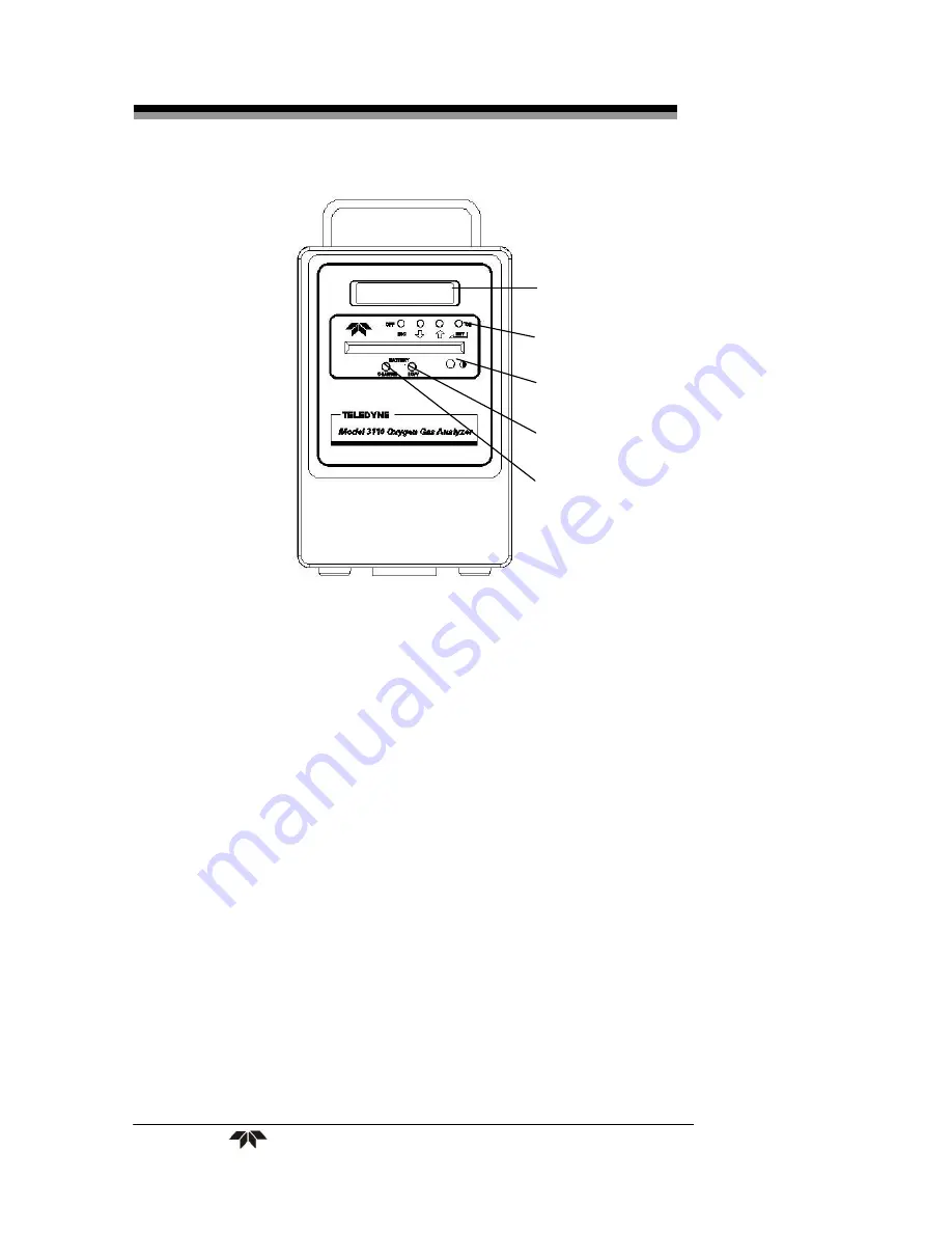 Teledyne Analytical Instruments 3110P Operating Instructions Manual Download Page 13