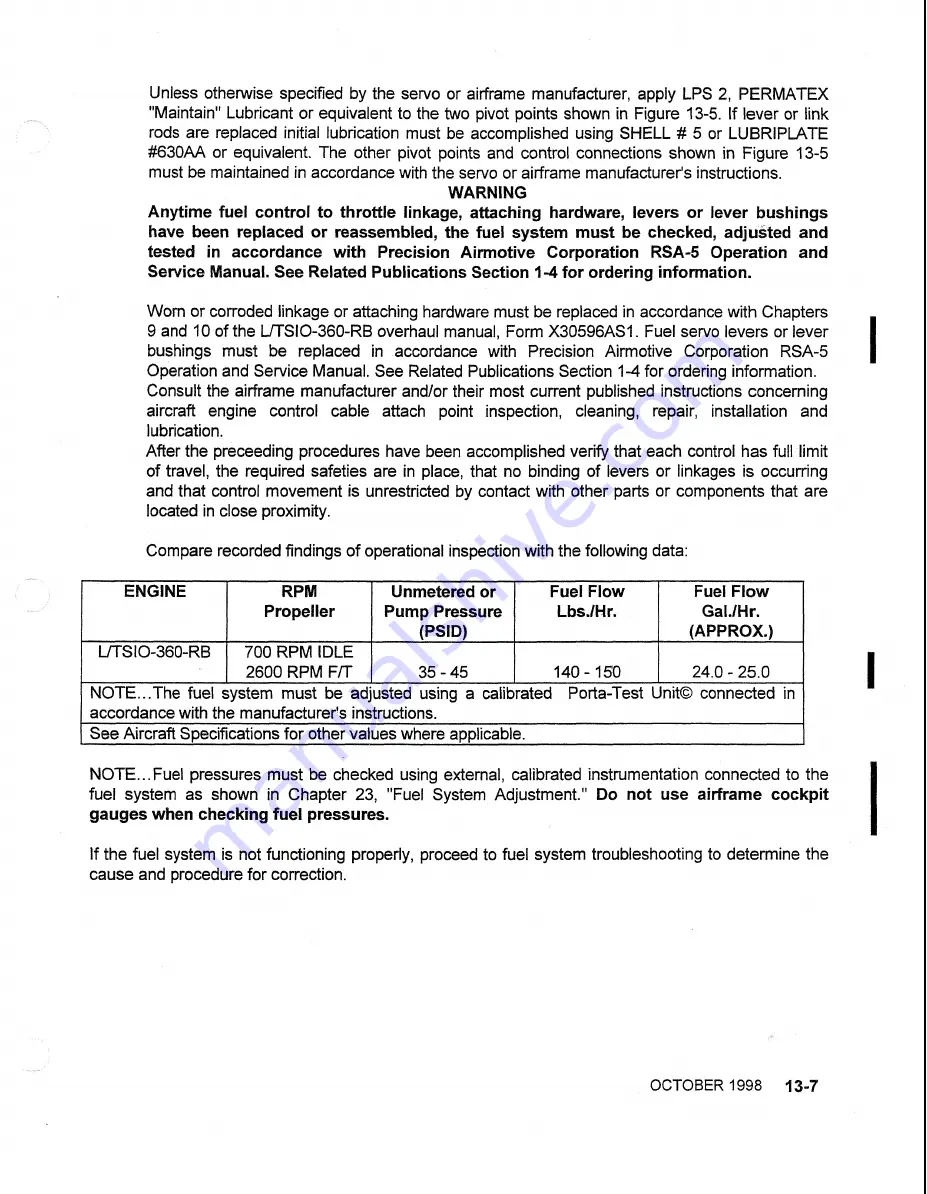 Teledyne Continental Motors CONTINENTAL L/TSIO-360-RB Maintenance Manual Download Page 119