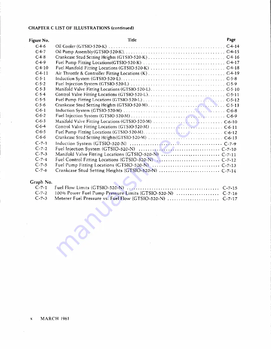 Teledyne Continental Motors GTSIO-520 Series Overhaul Manual Download Page 12