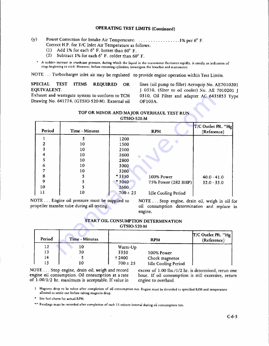 Teledyne Continental Motors GTSIO-520 Series Overhaul Manual Download Page 207