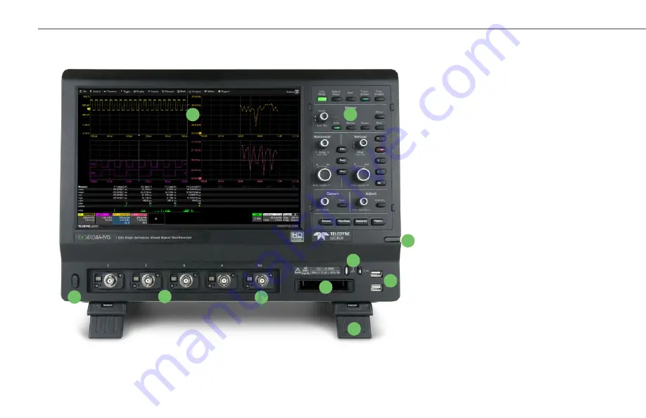 Teledyne Lecroy HDO4000A Getting Started Manual Download Page 6