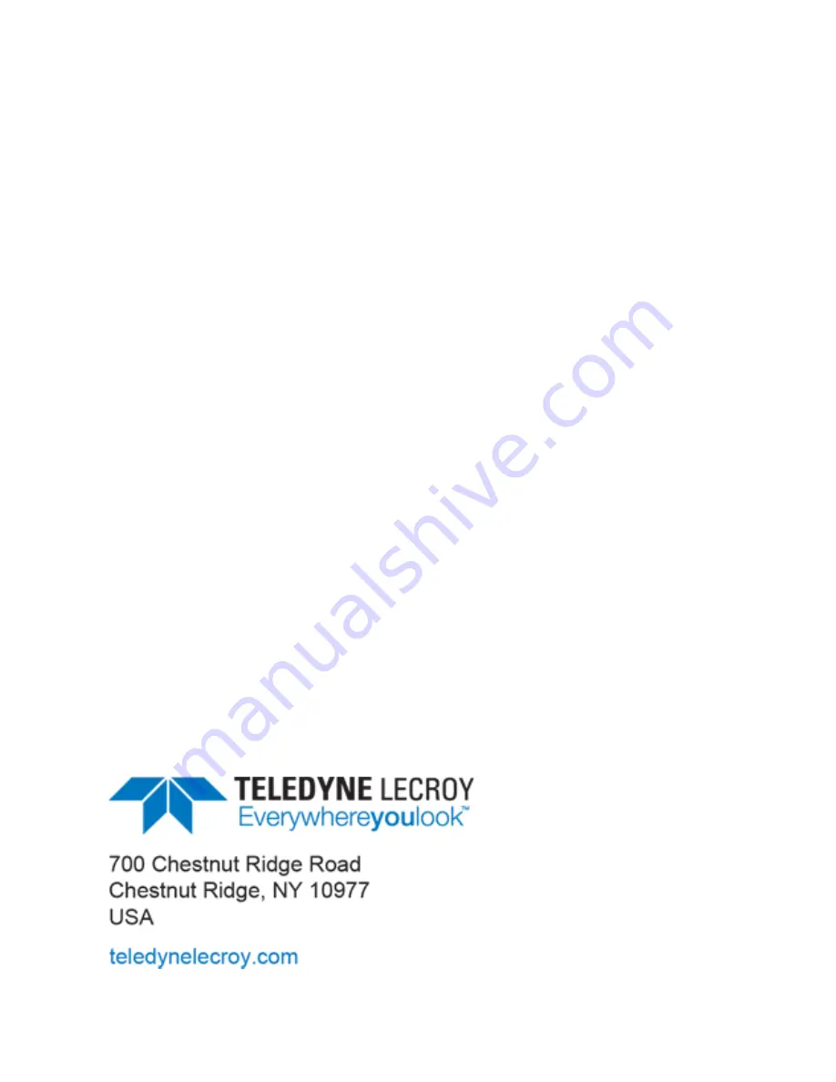 Teledyne Lecroy OE695G Operator'S Manual Download Page 24