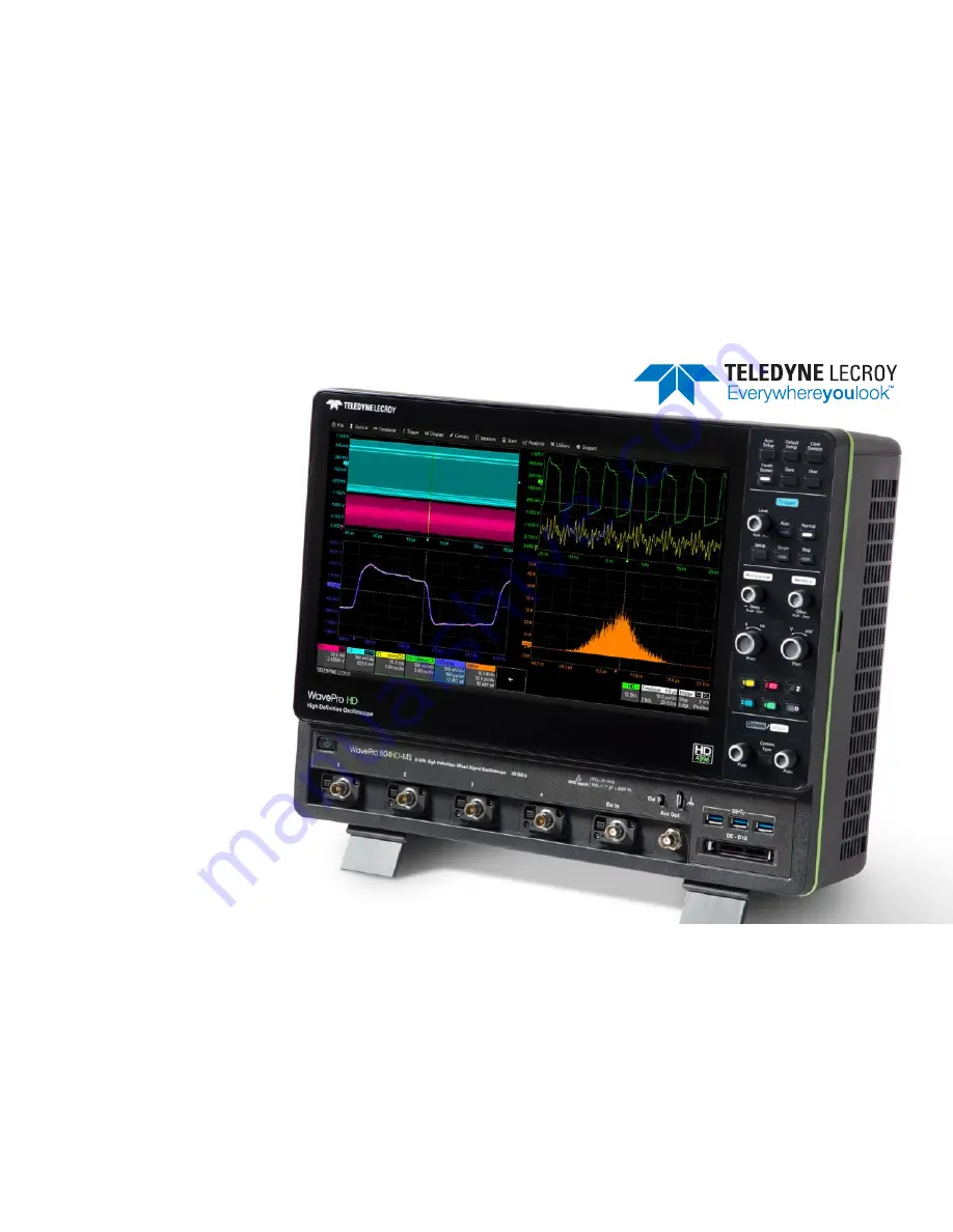 Teledyne Lecroy WavePro HD series Скачать руководство пользователя страница 1