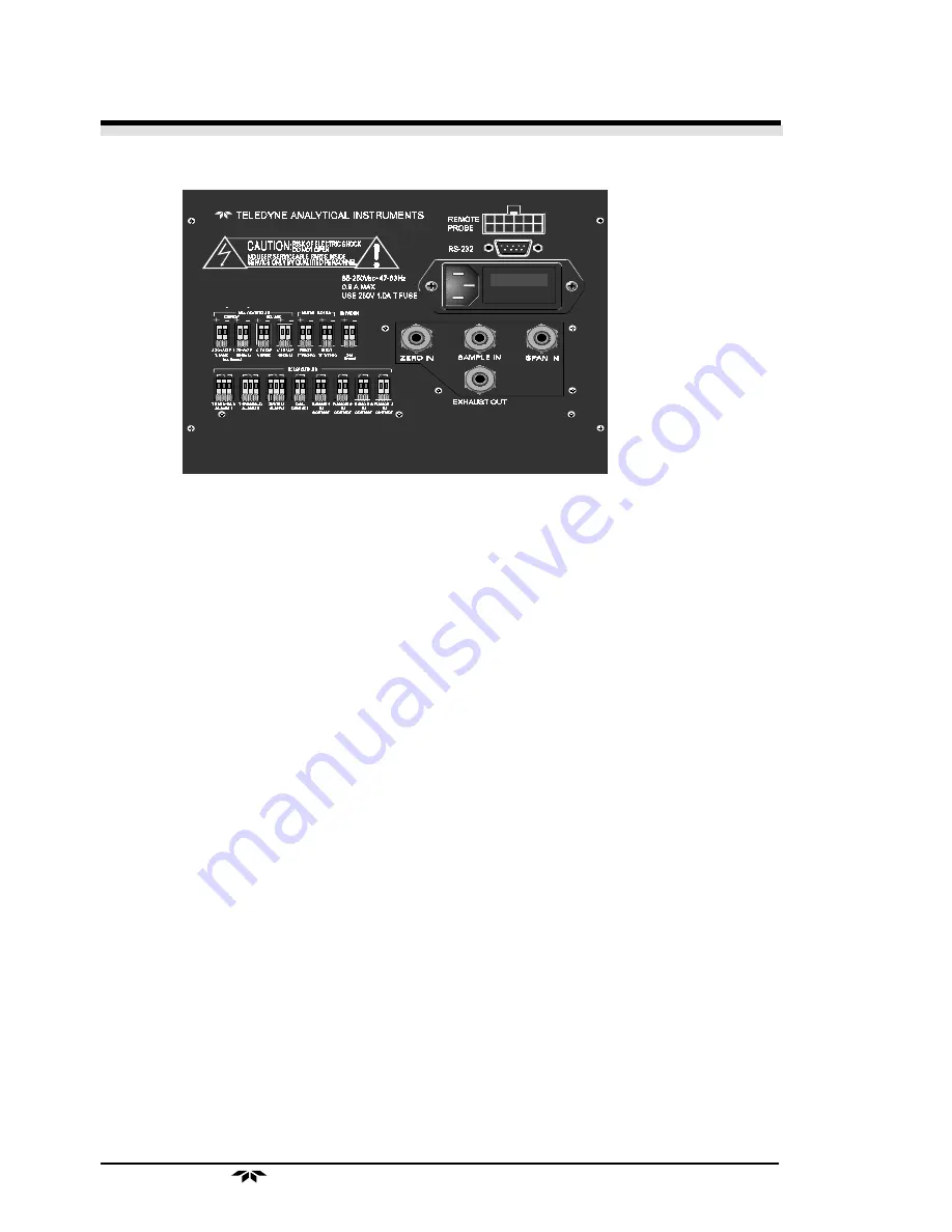 Teledyne 3000PA Operating Instructions Manual Download Page 58