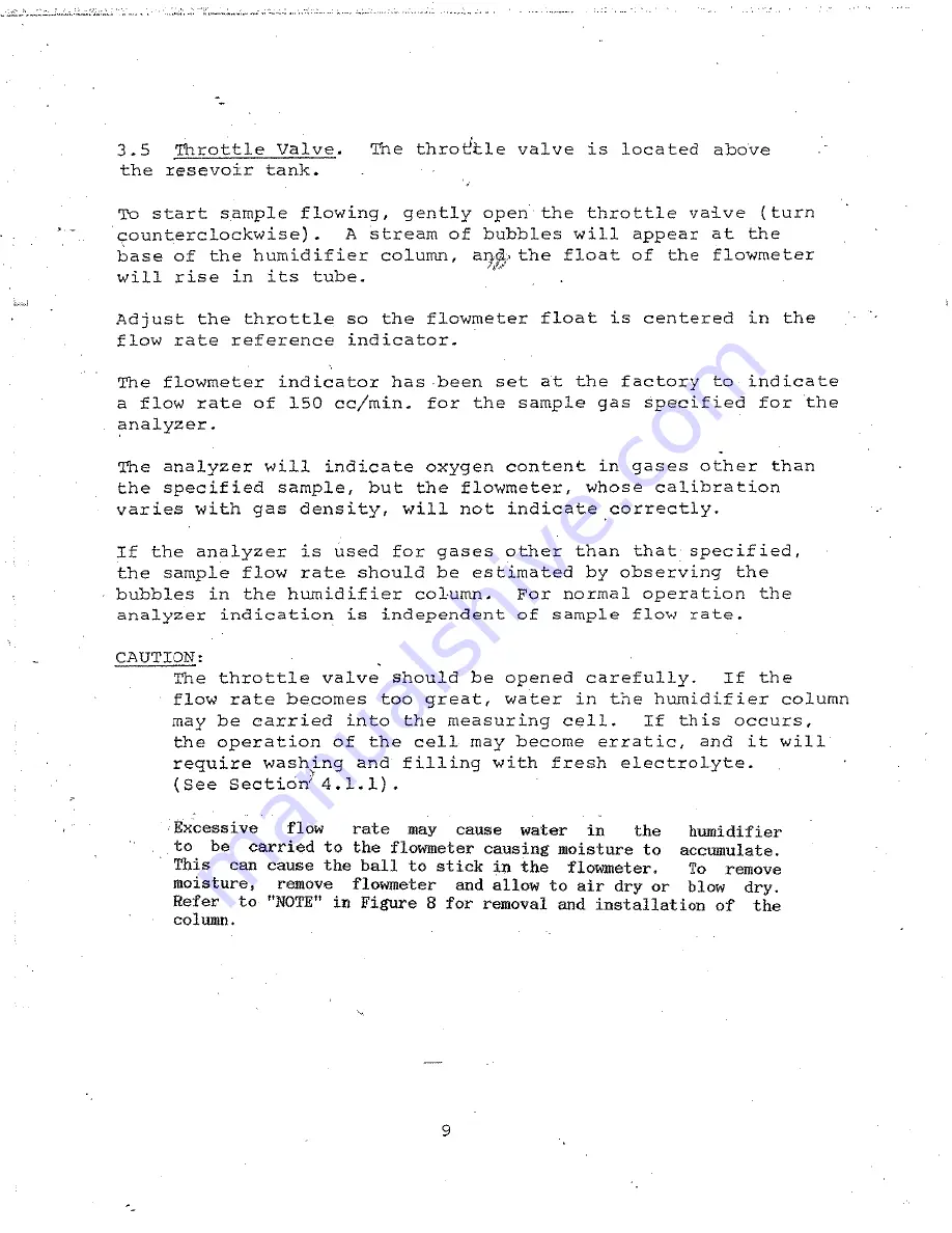 Teledyne 307WA Operating Instructions Manual Download Page 13