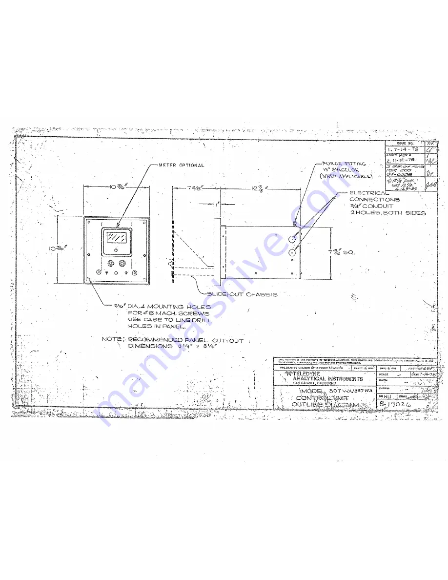 Teledyne 307WA Скачать руководство пользователя страница 41