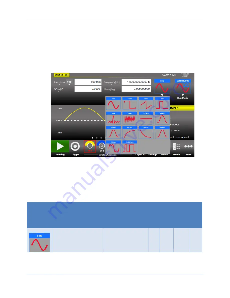 Teledyne T3AWG2152 Operator'S Manual Download Page 38