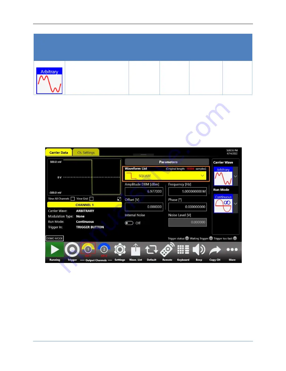 Teledyne T3AWG325X Operator'S Manual Download Page 53