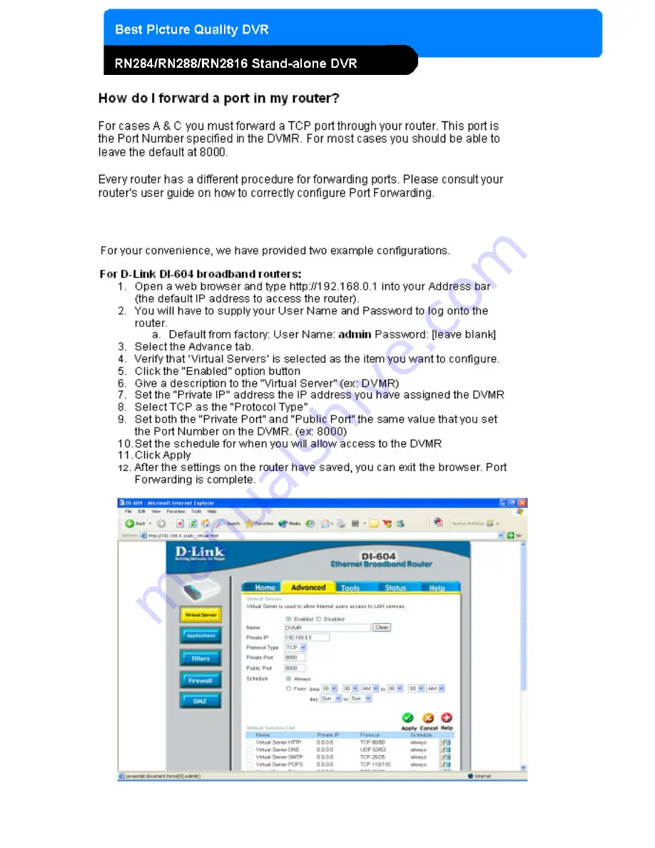 TeleEye RN2816 User Manual Download Page 50