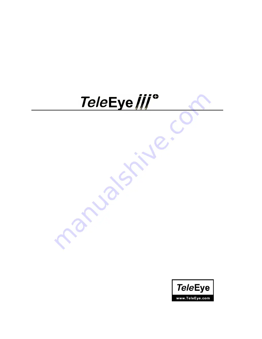 TeleEye VXB-1604 Installation Manual Download Page 1