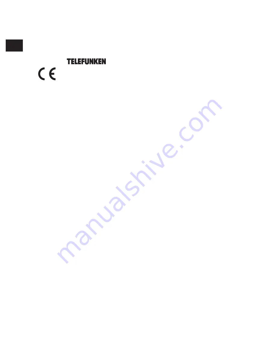 Telefunken MC1001BM Instruction Manual Download Page 22