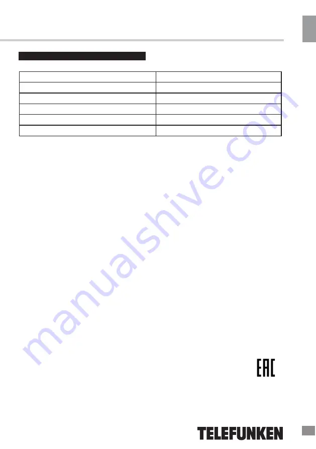 Telefunken TF-1572 Instruction Manual Download Page 8