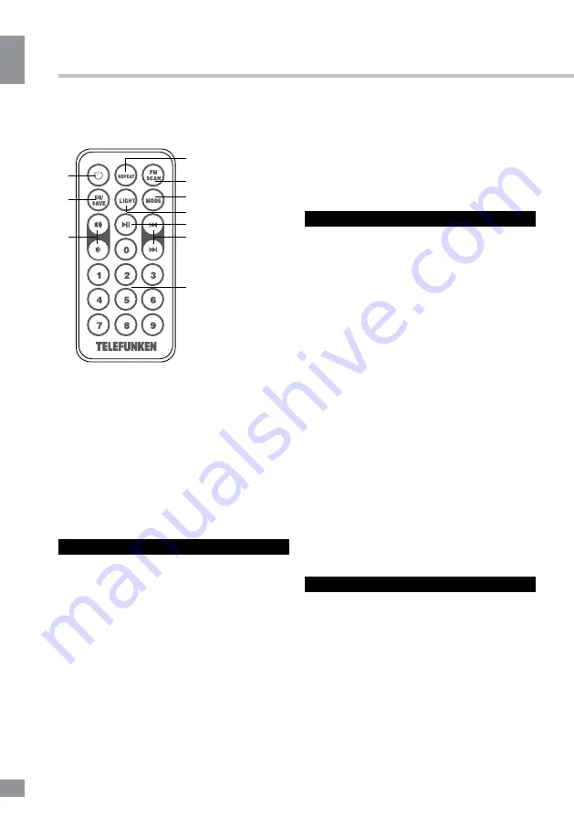 Telefunken TF-1636U Instruction Manual Download Page 8