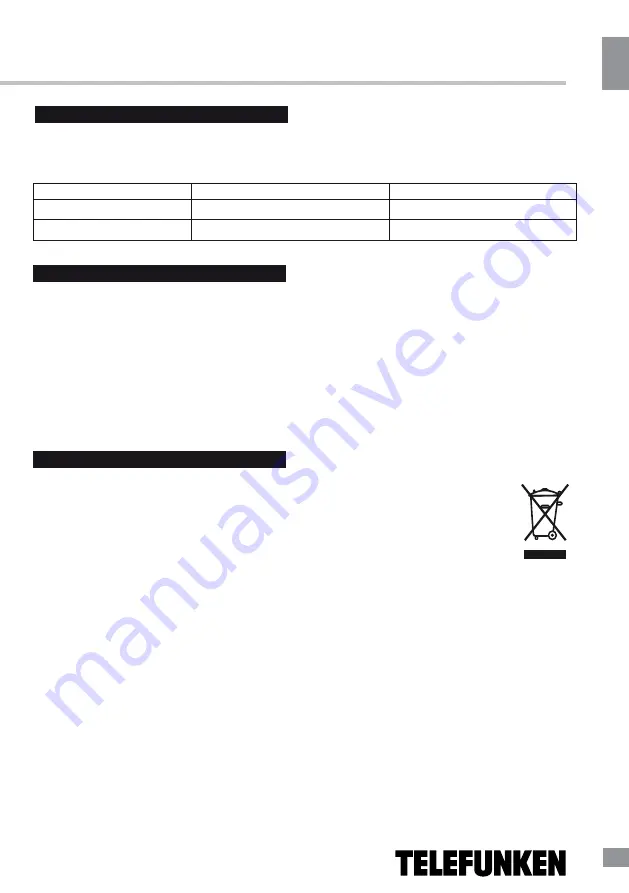 Telefunken TF-JS02 Instruction Manual Download Page 11